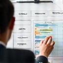 Strategy planning board, representing the strategy development phase.